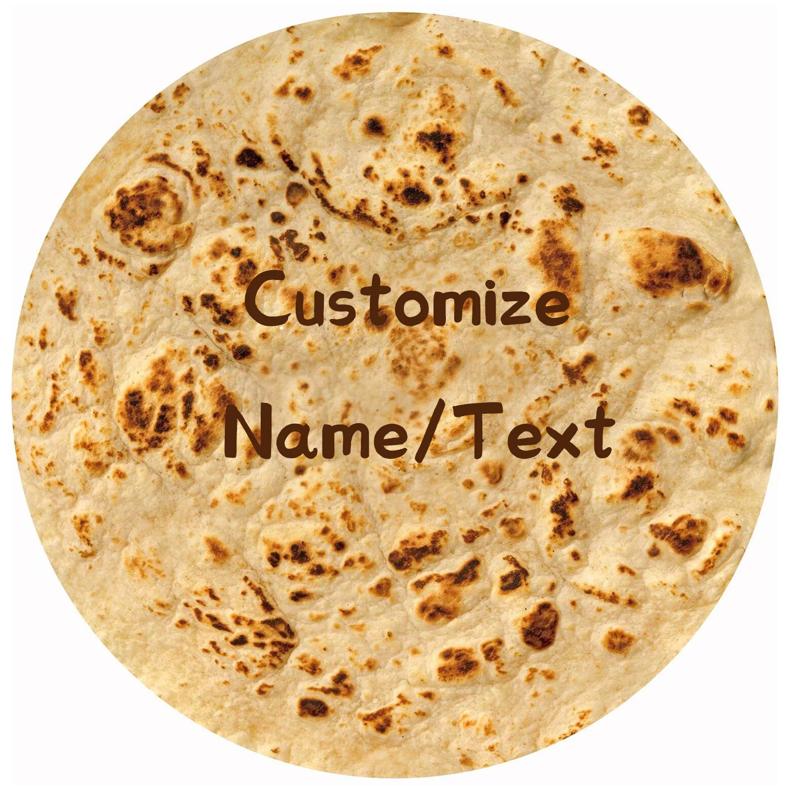 Custom Name Burrito Throw Blanket , Realistic Burrito Throw Blanket Funny Gifts for Women Men Teen Boy Girl, Christmas Gifts