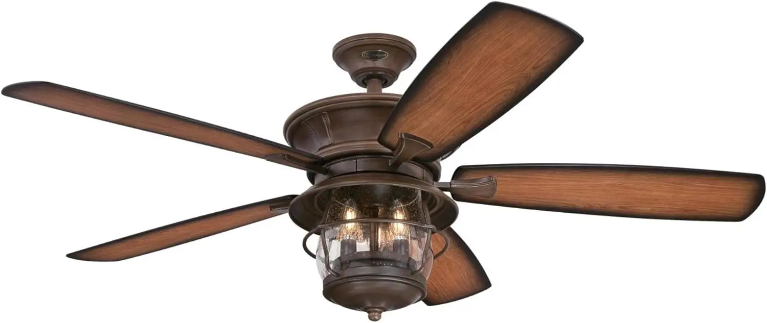 

Brentford Indoor Ceiling Fan with Light, 52 Inch, Aged Walnut