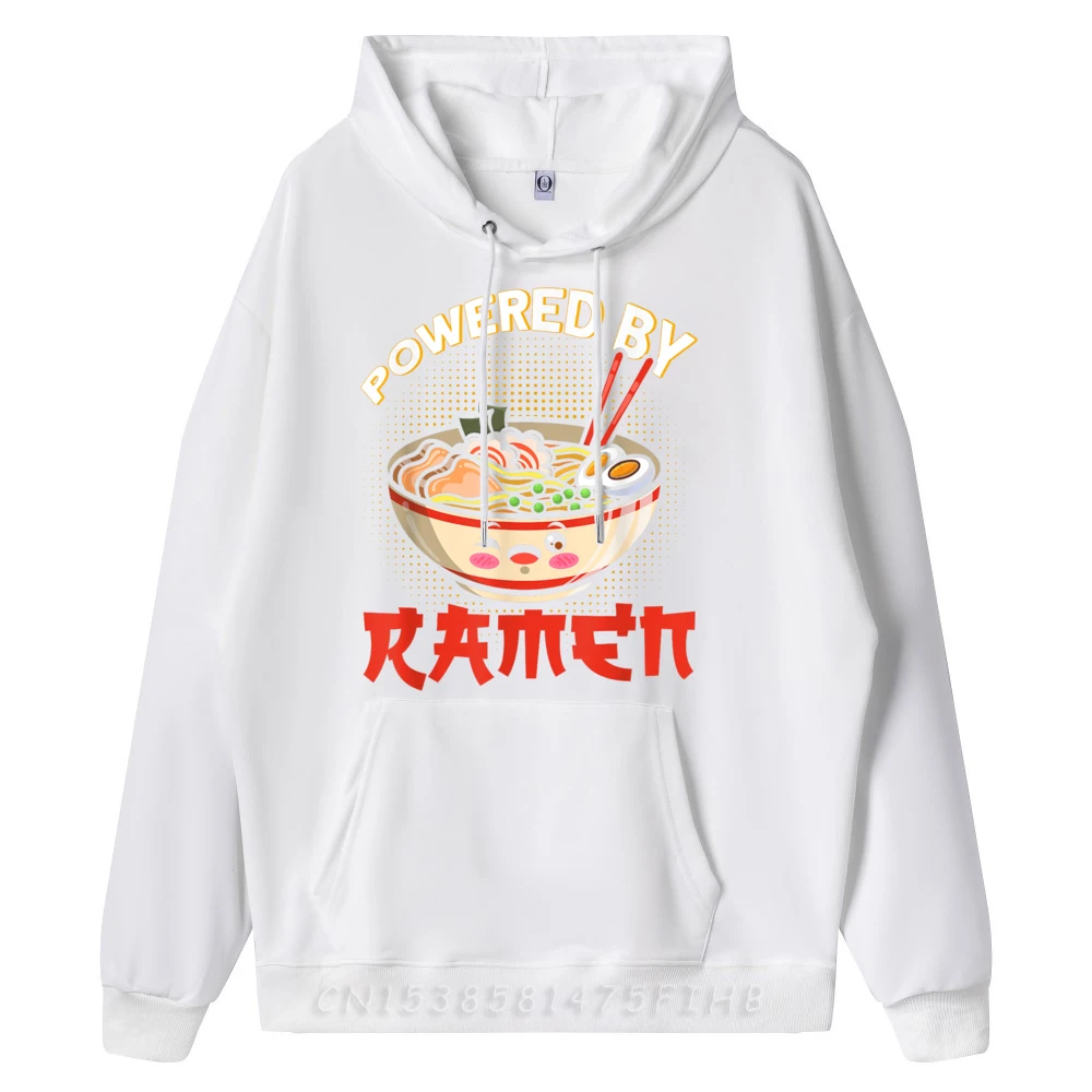 Powered By Ramen Japanese Soup Cup Chopsticks Noodle Designer Hoodie Men Men's Clothing Tops & Tees Luxury