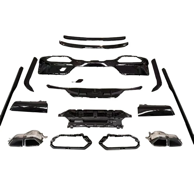 Hot selling New ABS Conversion Kit  Upgrade Black Knight Bodykit Front Lip Side Skirt Rear Diffuser Exhaust Tips