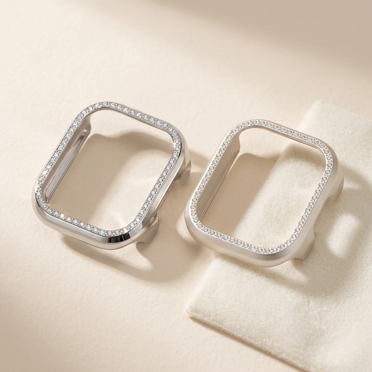 Diamond PC Case for Redmi Watch 6 Active Accessories Bumper Frame Shell Cover for Xiaomi Watch 6 Active for Men Women