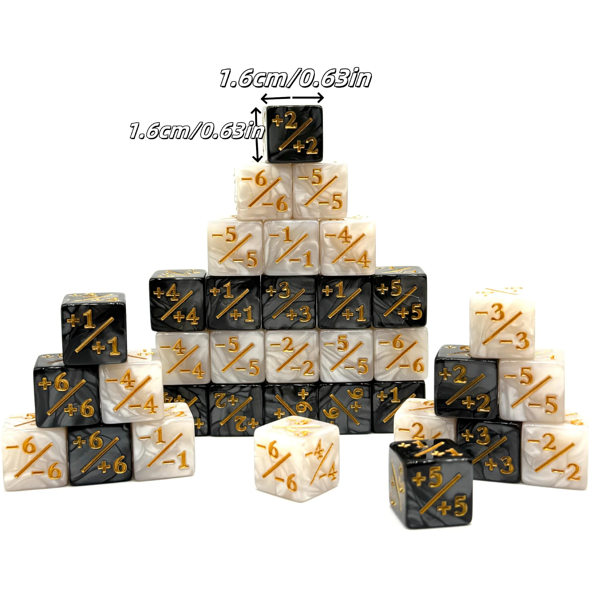 10pcs Six Sided Dice Set D6 Keyword Counters +1/+1 and -1/-1 Set ,Entertainment games,Card Games Accessories