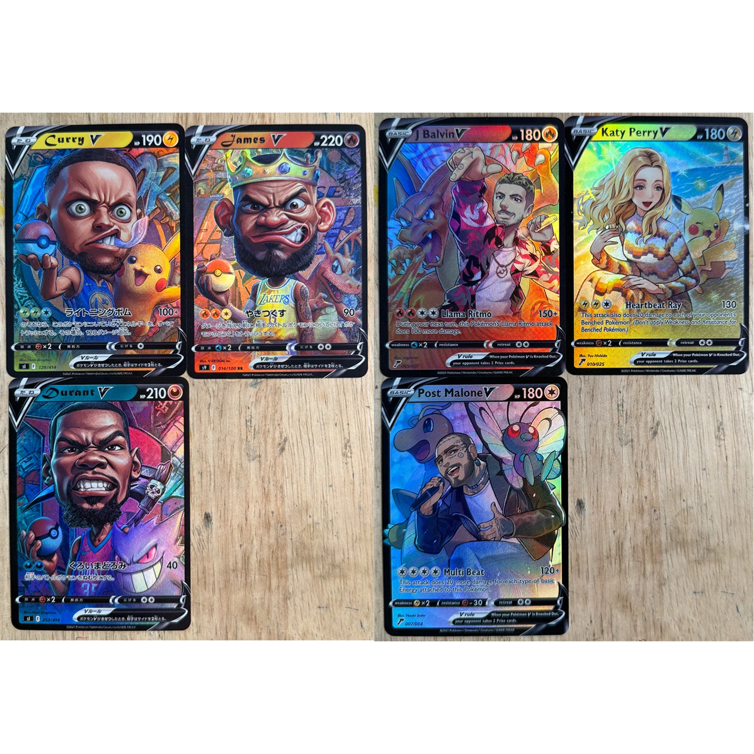 

3 шт./компл. Diy Ptcg Charizard Butterfree Gengar баскетбольная серия поющих флэш-карта самодельная классическая коллекция аниме карты