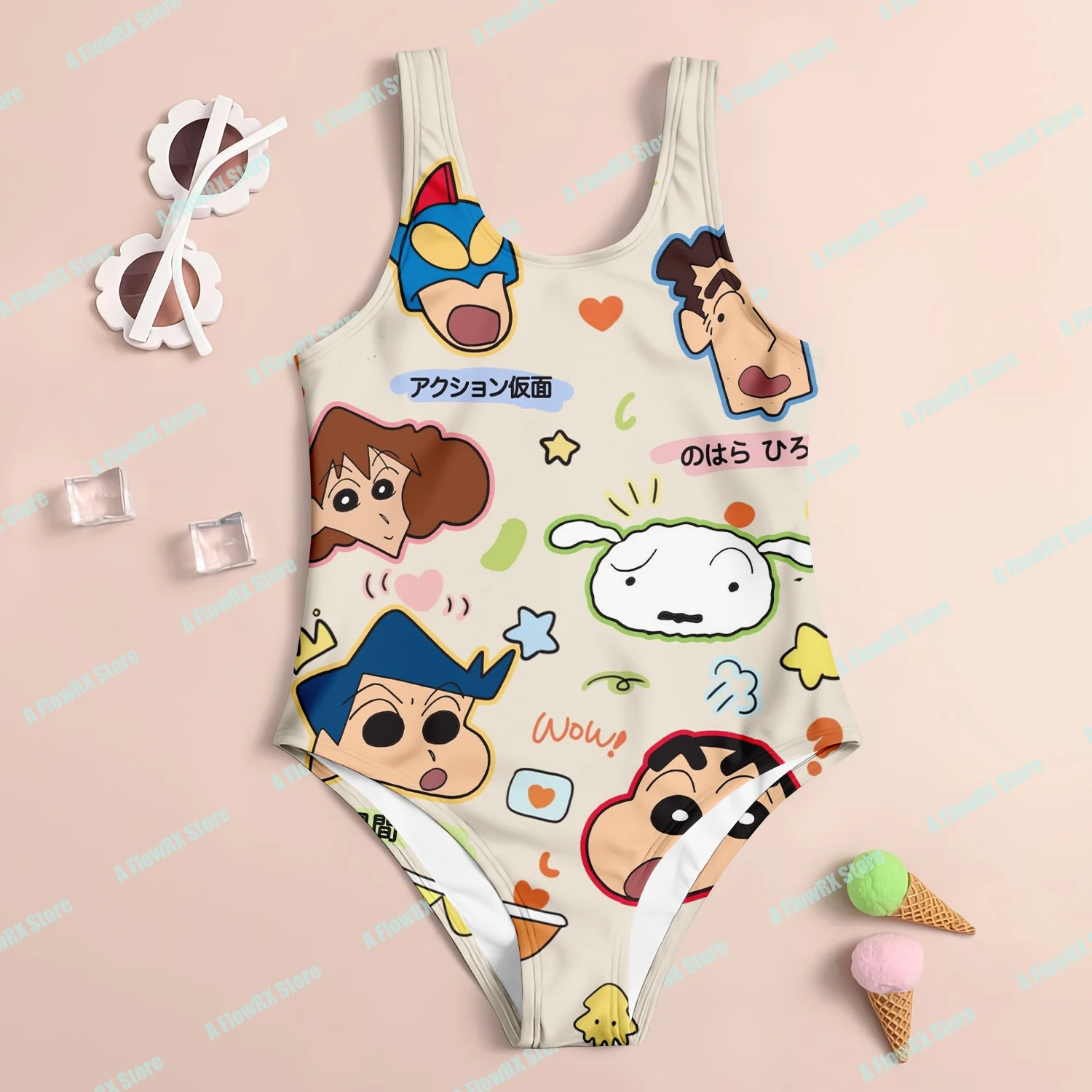 

Crayon Shin Chan Body-hugging Swimsuit 3D Ideal for Casual Outdoor Suitable for Men Women, Adults & Kids Breathable Comfortable