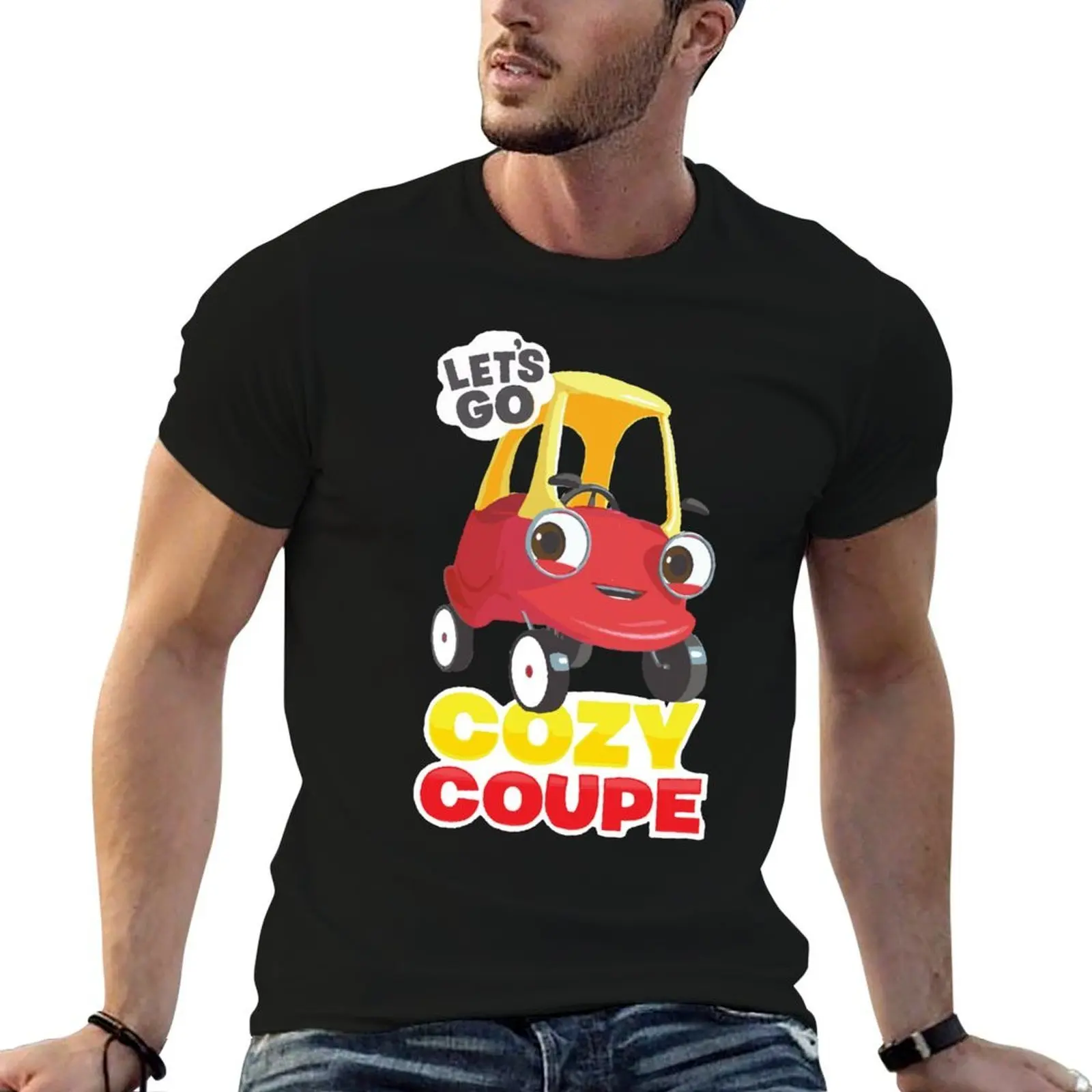 COZY COUPE LET'S GO T-Shirt Street Fashion Casual Tee Shirt