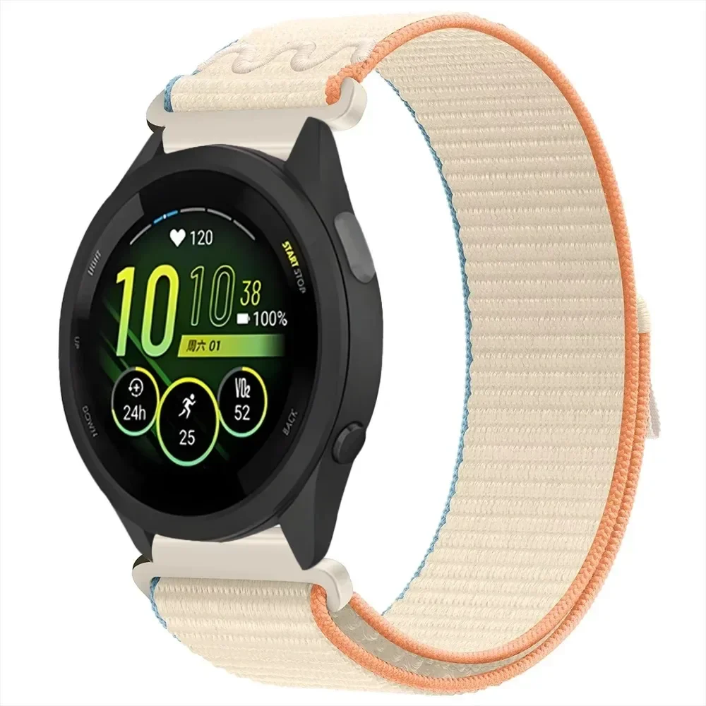 22 มม.20 มม.ไนลอนสําหรับผู้เบิกทาง Garmin 55 265 165 965 Breathable สายรัดข้อมือสําหรับ Garmin Vivoactive 5/Active 5/Venu 3/2 Band
