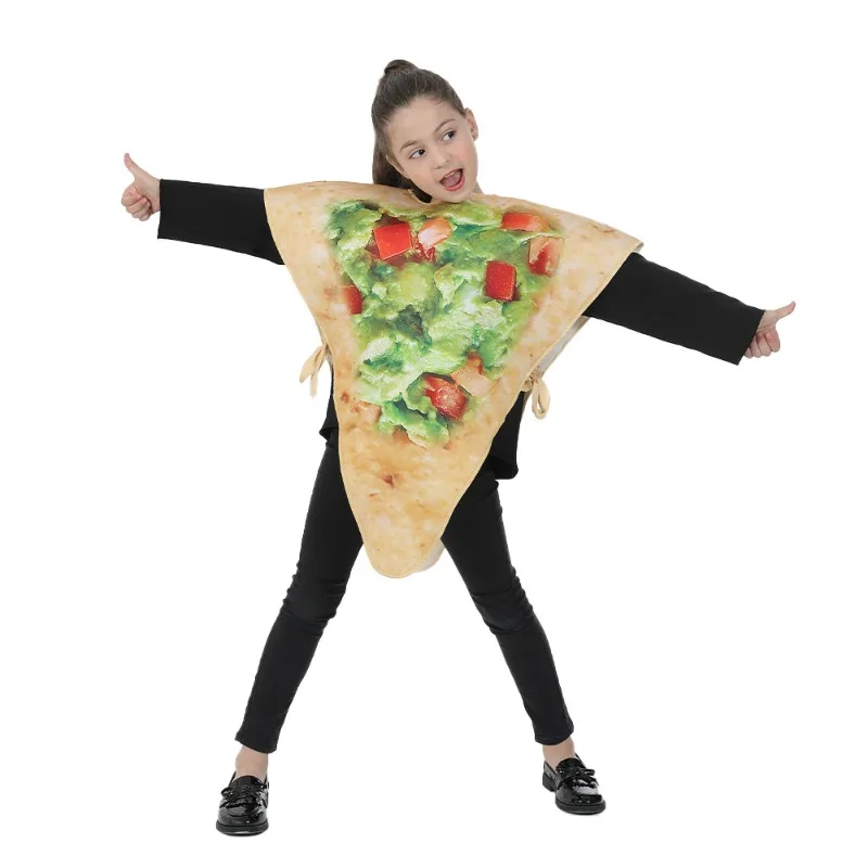 

Halloween Food Pizza Cosplay Costume Vegetable Salad Composite Sponge Outfits for Funny Cos Party Dress-Up Stage Performance