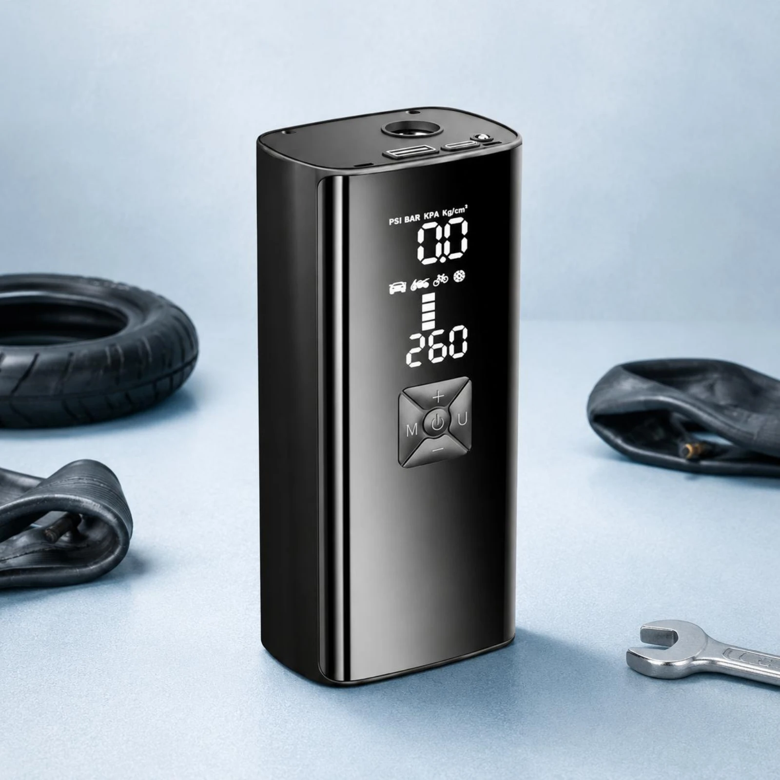 

Wireless Tire Pump Multifunctional Cordless Air Pump Digital Display Air Compressor Easy to Use Vehicle Accessory Multi-Mode