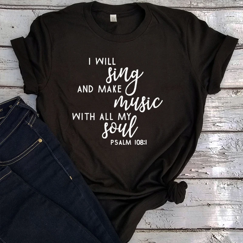 

Christian T Shirts Women Worship Shirt Christian Music Shirt Bible Verse Shirt Sing Shirt Jesus Shirt Soul Shirts for Women m