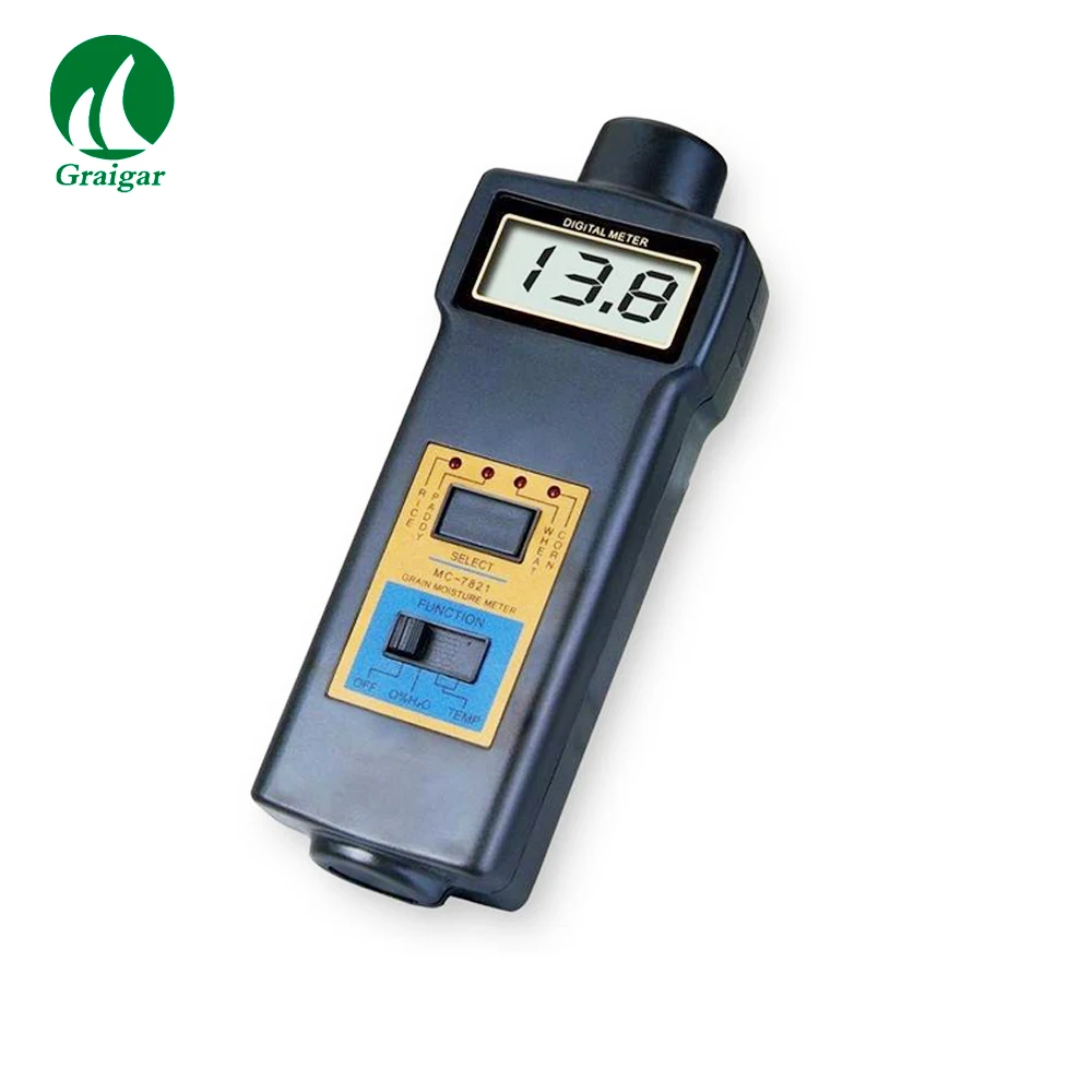 MC-7821 Digital Grain Moisture Meter Rice Wheat Corn Moisture Tester Water Content Tester Range 8~20%