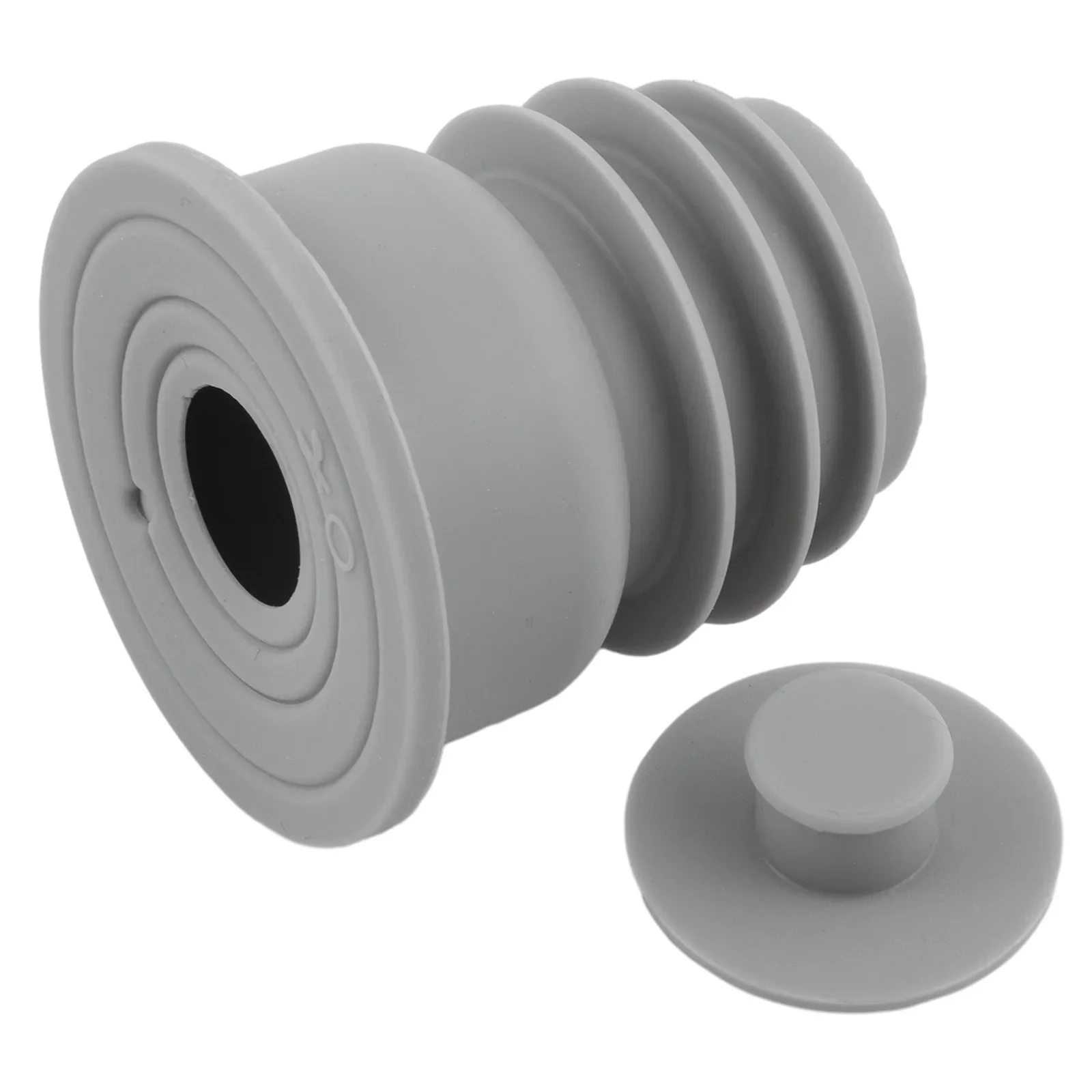 1Pc Sewer Floor Drain Pipe Seal Silicone Washing Machine Drain Pipe Seal Deodorant Seal Pipe Seal Gray For Sink Drains S/M/L