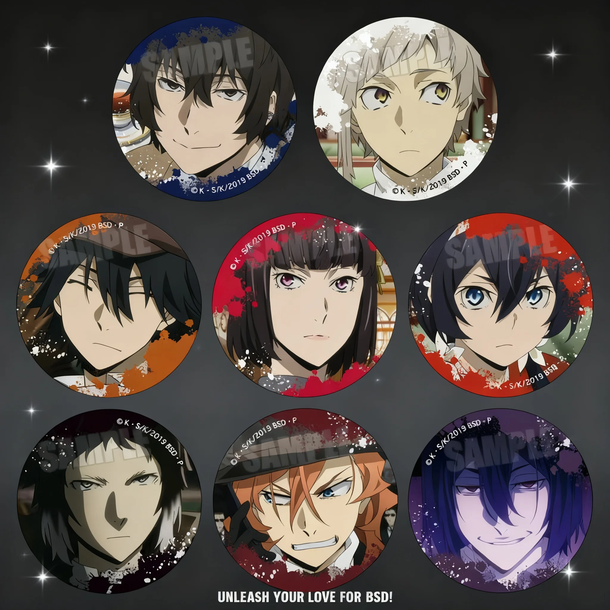

Bungo Stray Dogs Anime Badge Set Dazai Osamu Akutagawa Ryunosuke Fyodor Dostoevsky Izumi Kyouka Pin Brooch Merchandise In Stock