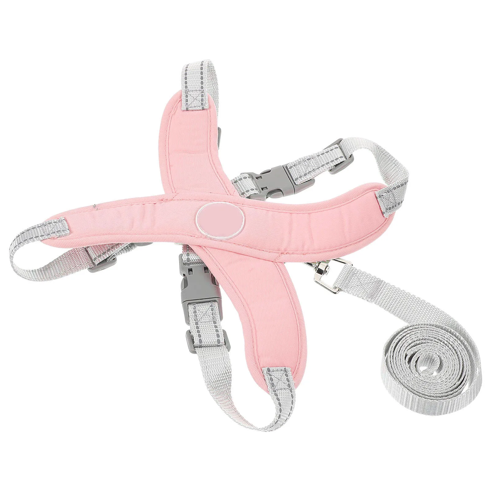 

Pet Harness for Large Dogs Wear resistant Rope Small Puppy Portable Vest Cloth Accessory Pink M Reflective Dog Walking Safe
