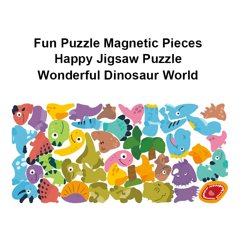 Magnetic Puzzle Book Box Universe Animal Fruit Cosplay Magnetic Stickers Puzzle DIY Educational Child Funning Toys Gifts #T3