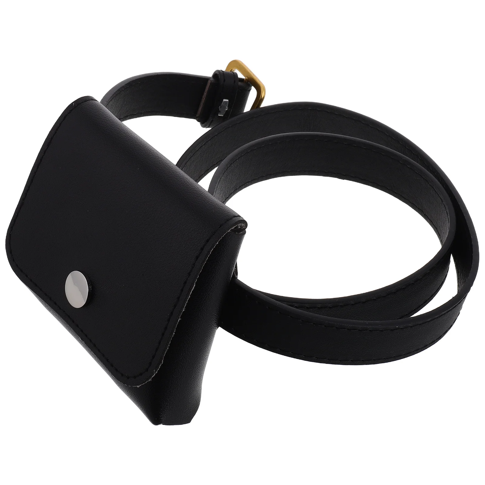 

Retro Waist Belt Bag for Women Multifunctional Slim Imitation PU Crossbody Waist Purse for Keys Phone Fashion Dresses