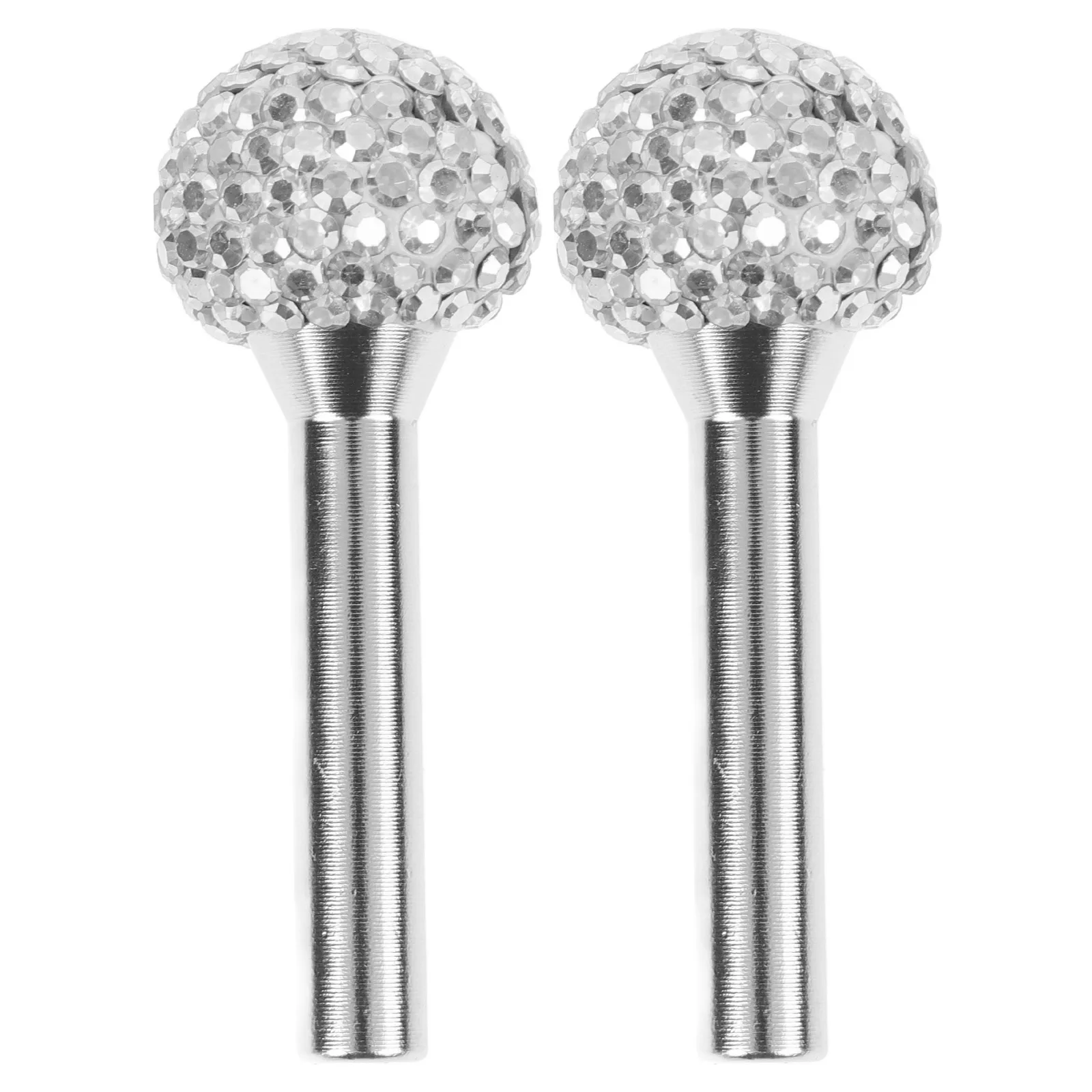 

2pcs Car Door Lock Knobs Durable Metal Design Compatible Wide Range Car Brands Models Accessories Interior Modification