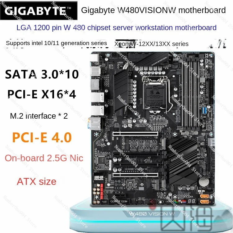 

W480 VISION W Core 10/11 1200 Pin Xeon W Workstation Motherboard