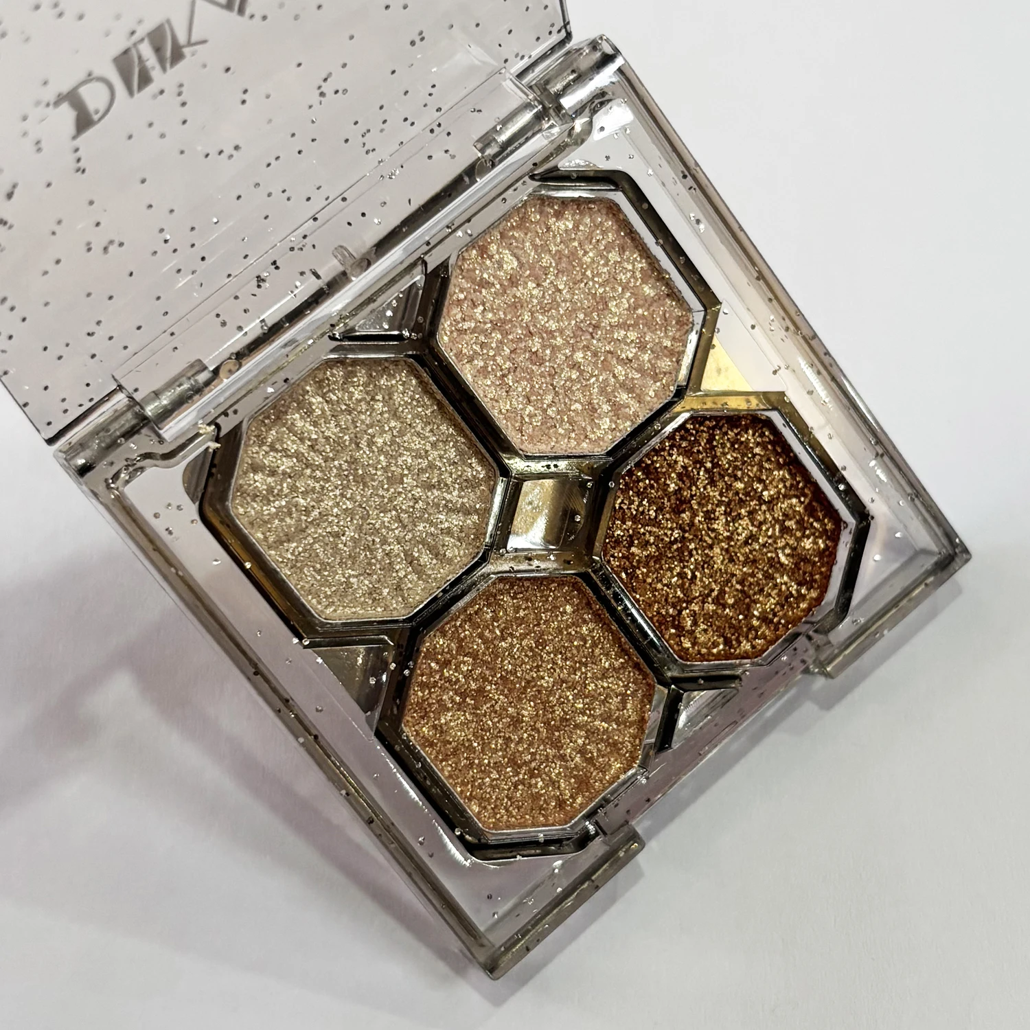 Palette de fards à paupières à paillettes, 4 couleurs, diamant nacré, poudre d'ombre à paupières, cosmétiques, ensemble de paillettes brillantes
