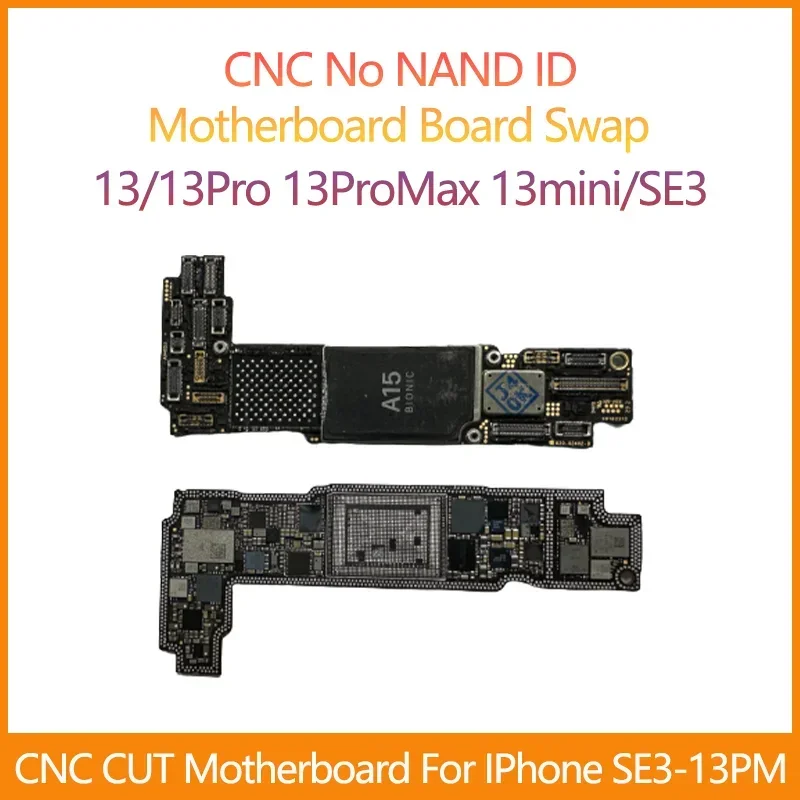 CNC CUT Motherboard For iPhone 13 ProMAX 13Mini 4G 5G Version Logic Board Polishing CPU AP RF Baseband Swap Without Nand Board