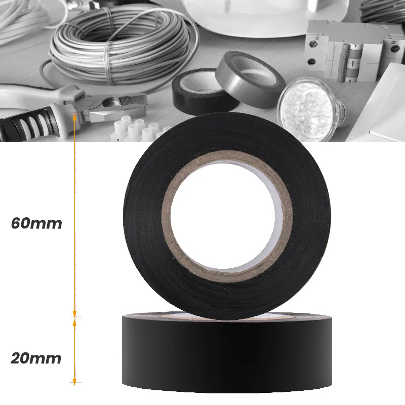 Electrical Tape Pvc Insulated Black Transparent Tape 9M Electrical Tape Alternative To Heat Shrink Tube for Insulation Leakage