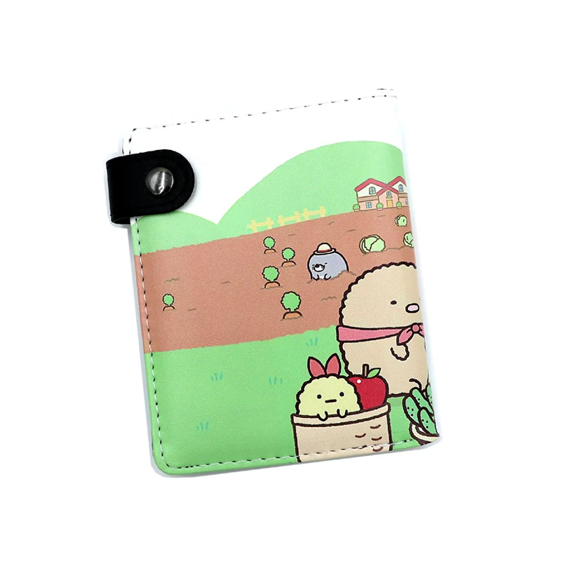 Anime Sumikkogurashi Girls Boys Wallet Cartoon Short Purse with Coin Bag