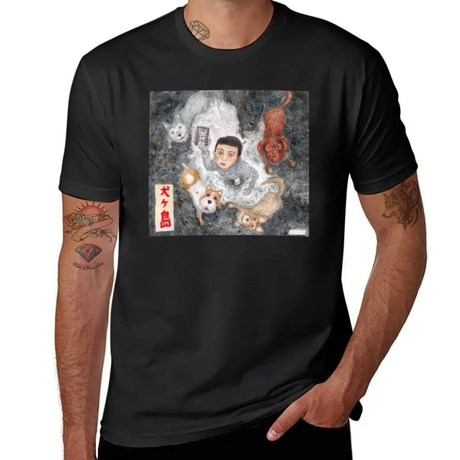 Isle of Dogs T-Shirt korean fashion new edition animal prinfor boys mens graphic t-shirts anime