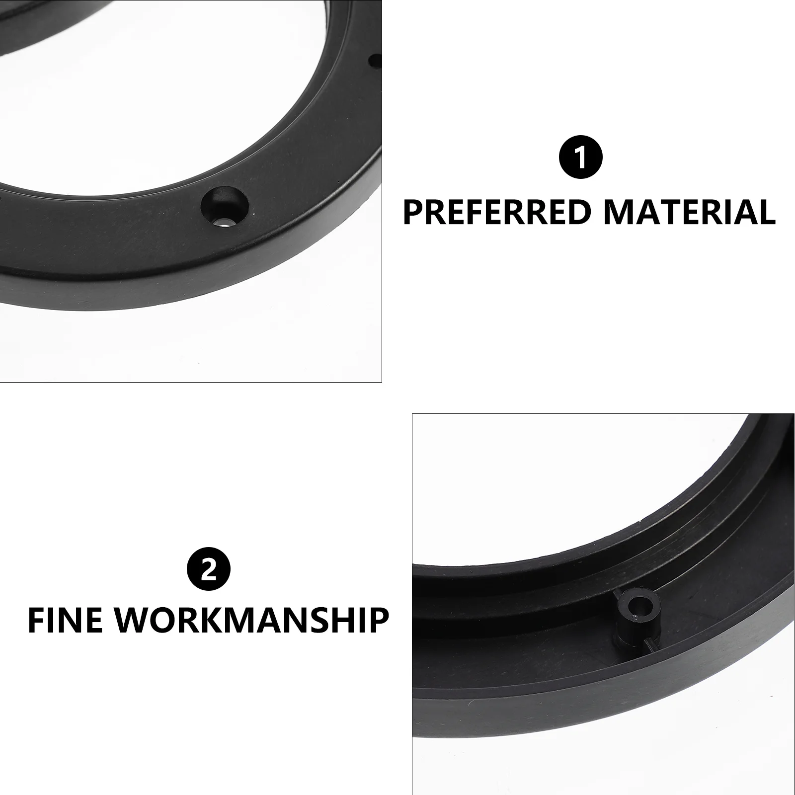 

2 Pairs Spacers Car Speaker Spacers ABS Material Stackable Adapter Rings Auto Audio Speaker Washer Mounting Horn Pads