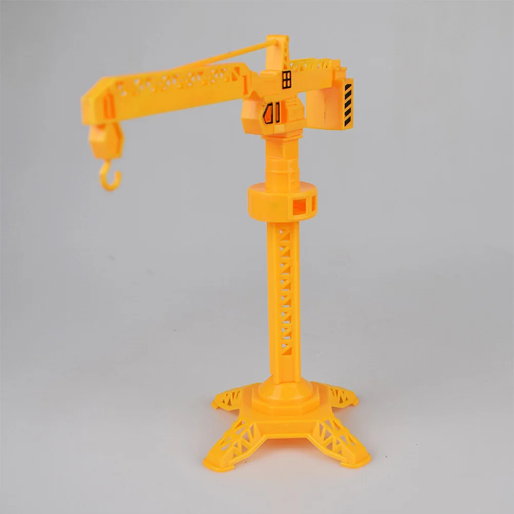 3pcs Construction Cranes Model Plastic Rotate Slewing Crane Toy for Kids Children Cranes Toy Slewing Cranes Model