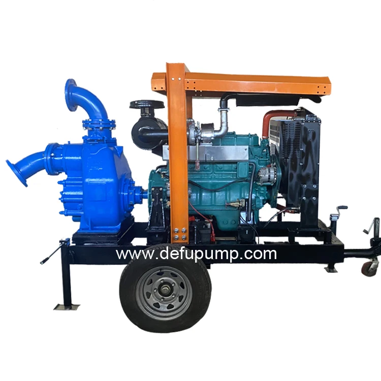 DEFU 6 inch Big Flow Self Priming  Irrigation Agricultural Water Pump