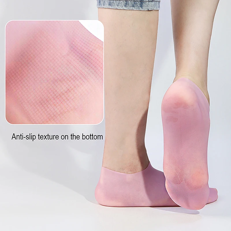 Spa Silicone Socks Moisturizing Gel Socks Foot Care Tools To Exfoliate And Prevent Dry Cracks Dead Skin Removal Protector