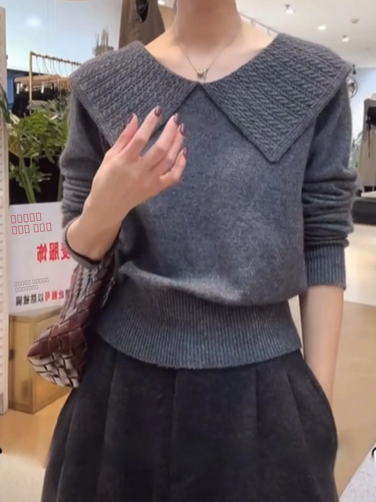 Suéter longo de malha com gola ay, feminino, plus size, emagrecimento, design de cintura, outono inverno