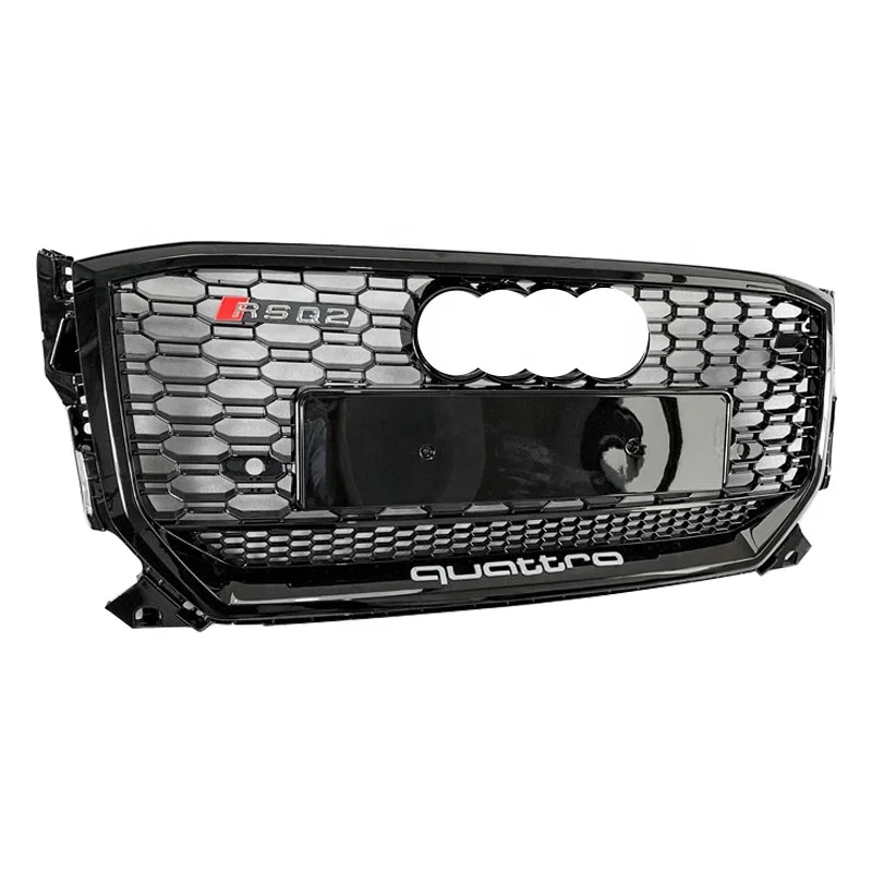 

Car accessories for Q2 front grill change to RSQ2 facelift mesh grille radiator honeycomb grills RS frame quattro 2017-2019