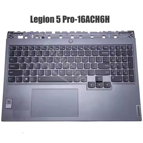US RU Keyboard for Lenovo Legion 5 Pro-16ACH6H Topcase Palmrest With Backlit