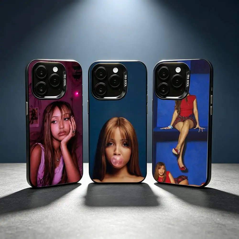 Singer P-PinkPantheress-s Silver Gray Soft Protective Back Shell Fits iPhone 11,12,13,14,15,16,17 Pro Max Plus Air Mini