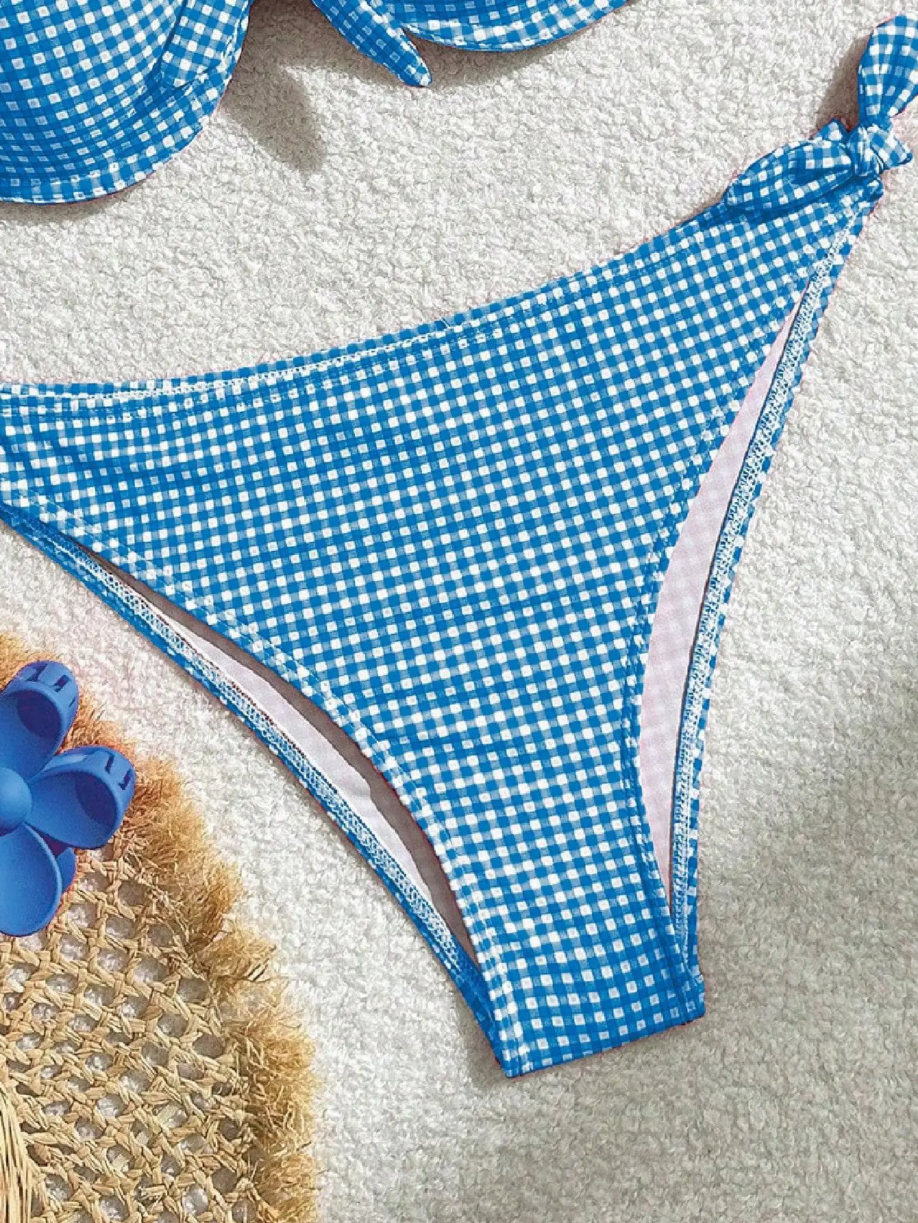 Sexy push up plaid arc bikinis ensembles deux pièces dos cravate string maillots de bain maillots de bain maillot de bain maillots de bain biquini tankini