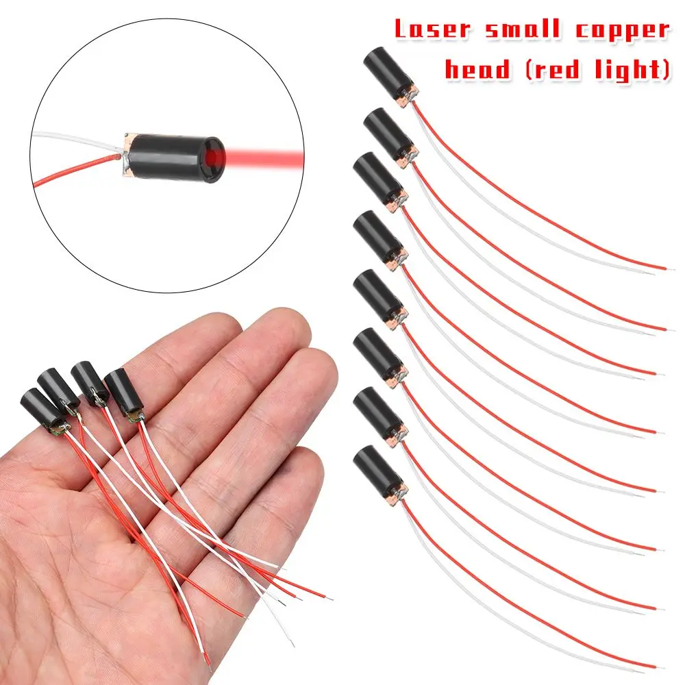 5/10pcs High quality Copper Head Red Sight 5 million Watt Adjustable Lasers 650nm 6mm 5V Laser diodes Dot Diode Module