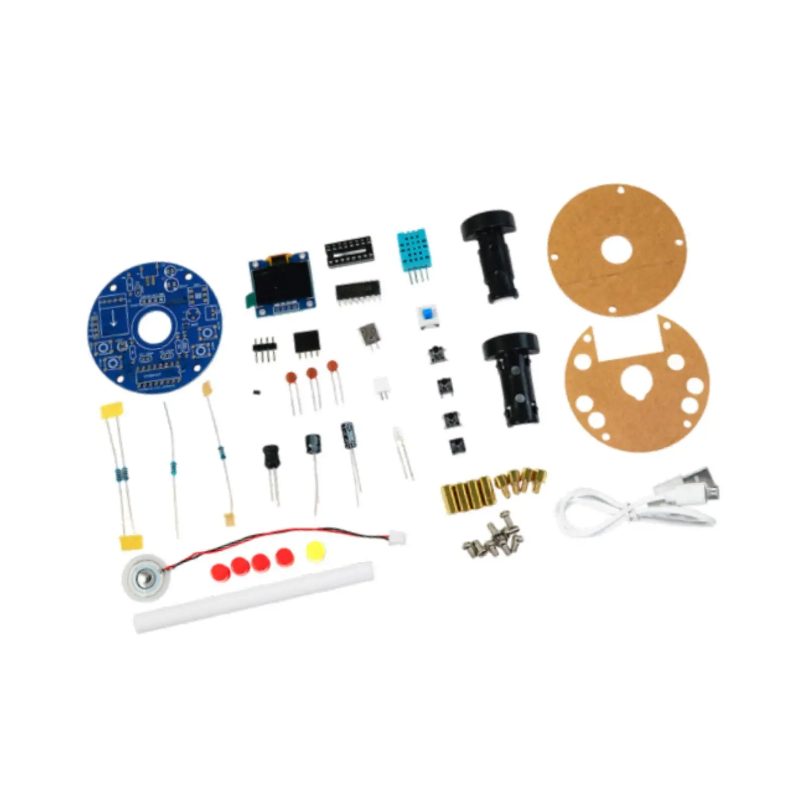 Electric Humidifier DIY Kit USB Atomizer Set with OLED Display Soldering Assembly Learning Tool