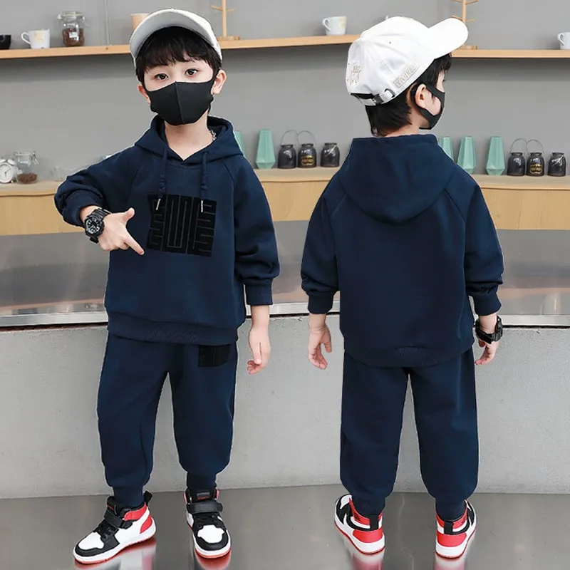 Autumn Fashion Baby Clothes For Children Boys Print Hoodies Jacket Coat Pants 2Pcs/Sets Toddler Casual Clothing Kids Tracksuits