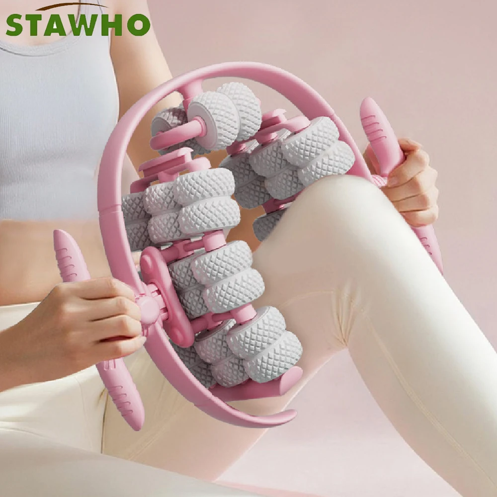 1 Stück Massageroller, Entspannungsroller mit 40 Rädern, Cellulite-Roller, Muskelentspanner, Kreisförmige Beinklemmen, Beinmassagegerät für Tennisarm, Beine