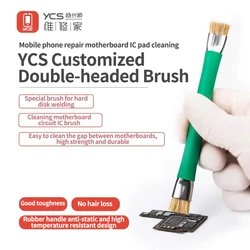 YCS Double-head Anti-static Repair Brush for Mobile Phone Computer Pad Motherboard Circuit PCB Dust Removal Cleaning Brush Tool