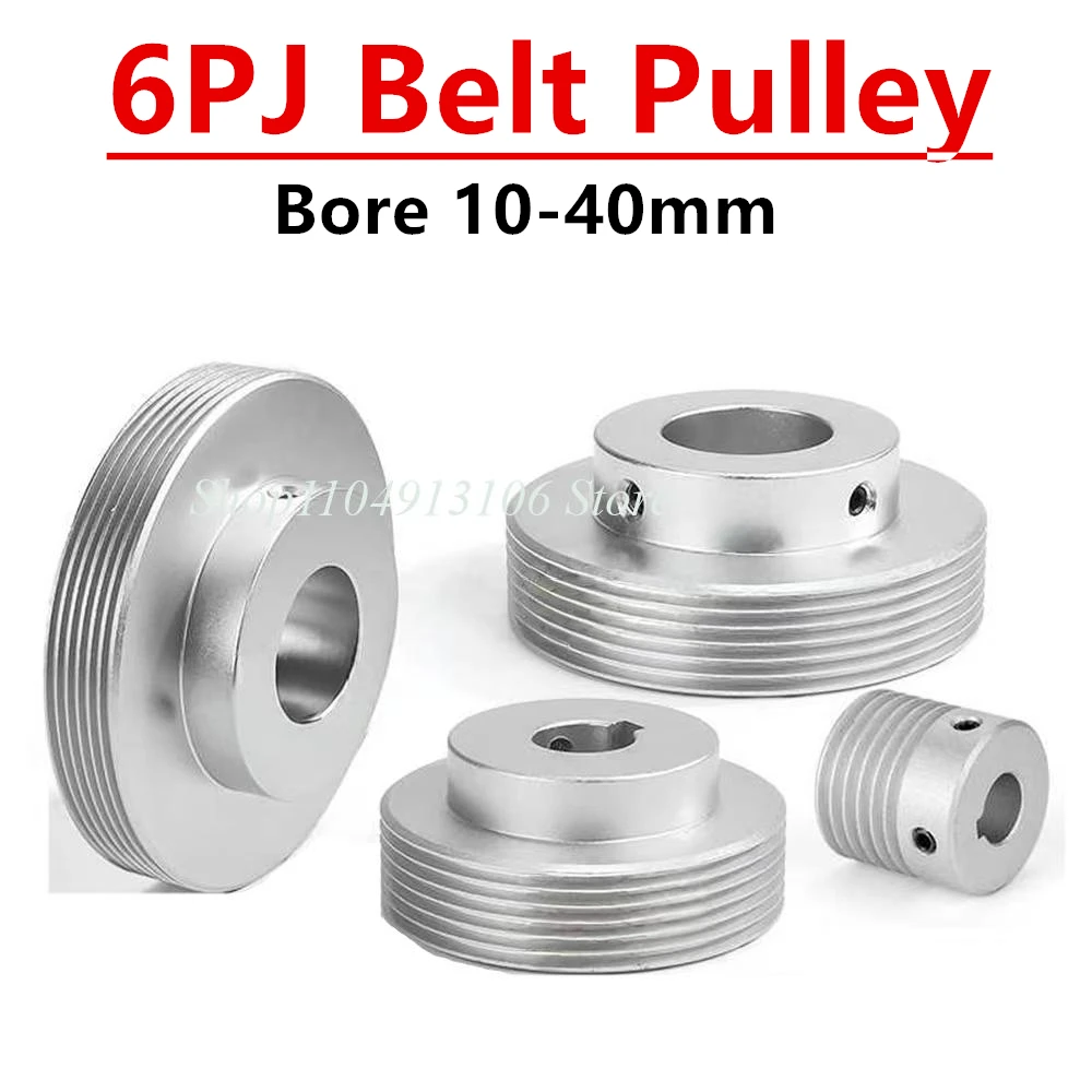 1-peca-roda-multi-cunha-6-slots-eixo-do-motor-6-pico-sulco-polia-dentada-furo-10-40mm-6pj-polia-da-correia-pj63-71-75-80-90-95-100