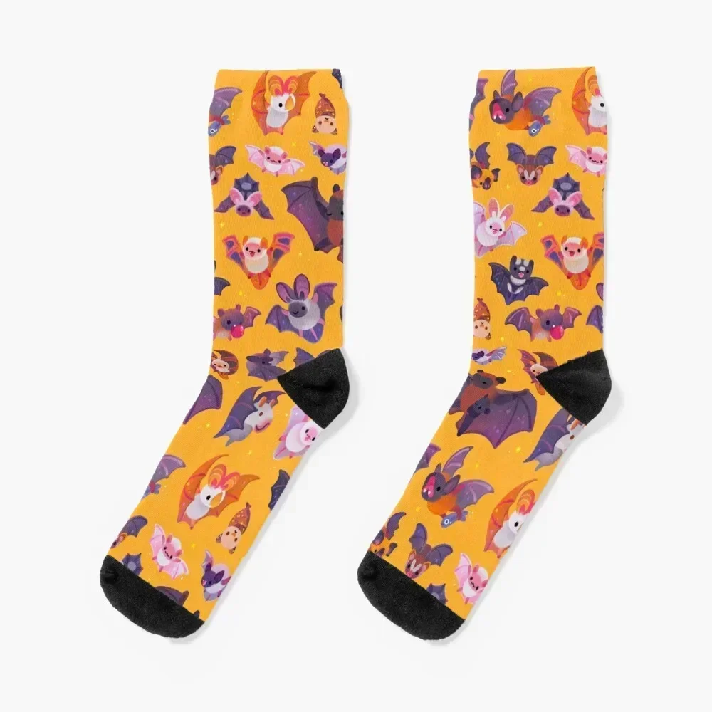Bat - yellow Socks custom sports Novelties Rugby kawaii Socks Ladies Men's sheer funny gifts Novelties Women Socks Men's