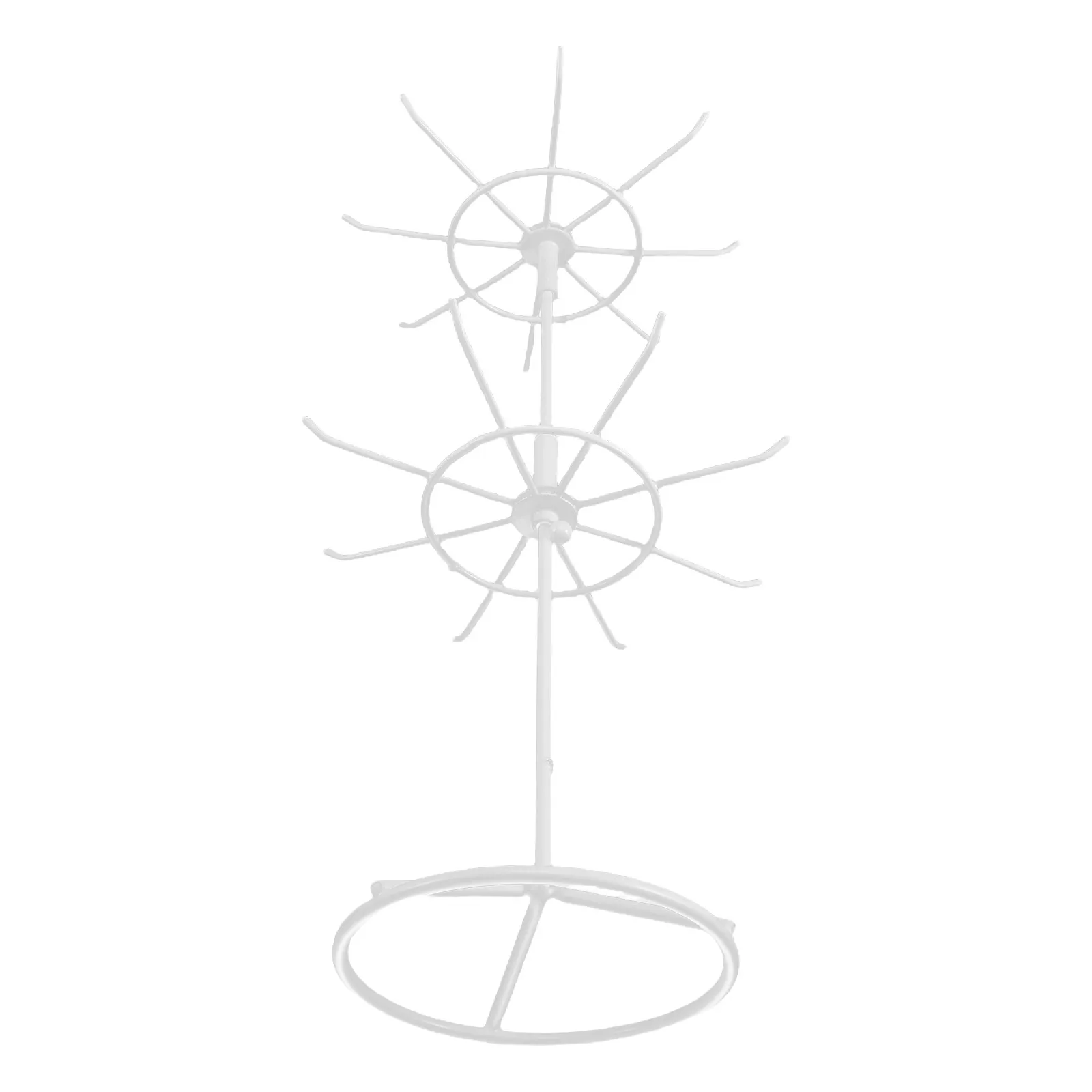

Rotating Display Turntable Stand for Jewelry Rings Necklaces Earrings Bracelets 360 Degree Adjustable Showcase Home Office