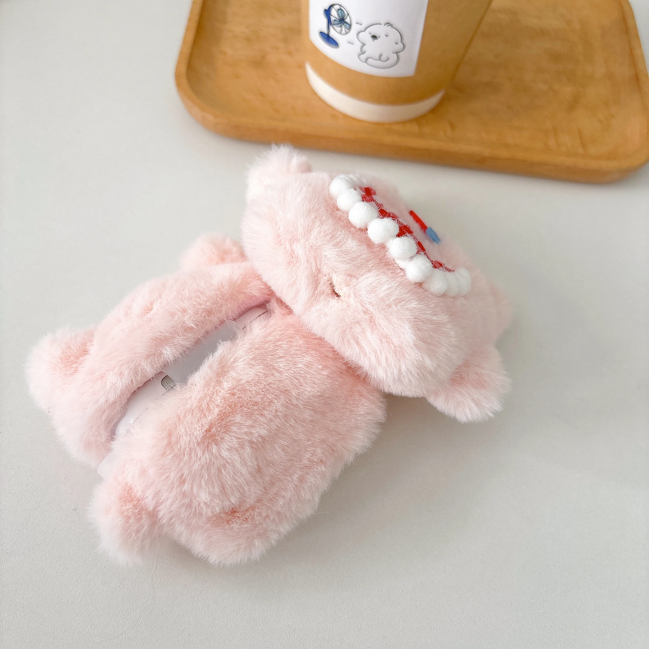 Cute Plush Apron pig Earphone Case for Apple Airpods Pro 2 Airpods Pro 4 3 2 1 Generation Protective Cover Fluffy Lovely Doll