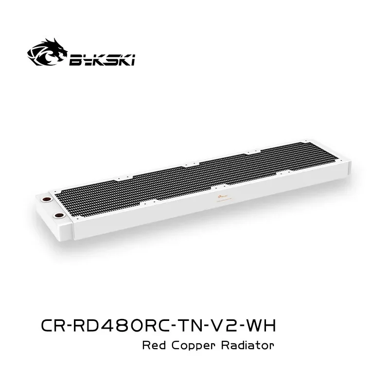 

Bykski 30mm Thick White Copper Radiator Computer Water Cooling Liquid Heat Exchanger Use for 12cm Fans 120/240/360/480MM