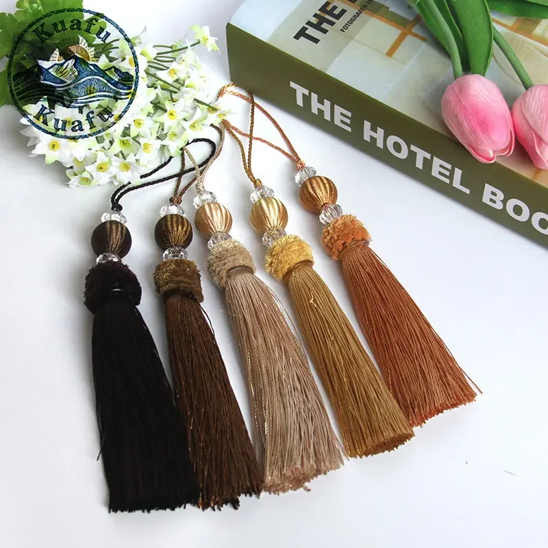 1/3/5pcs 11cm Polyester Silk Tassel Fringe Handmade Soft Hanging Rope Tassels For DIY Curtains Home Decoration Jewelry Making