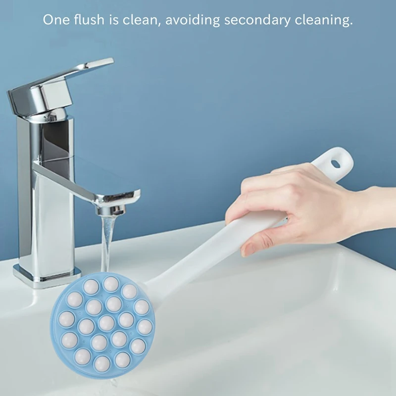 Long Handled Lotion Oil Cream Applicator Head Body Leg Back Bath Brush Scrub Massager Shower Rubbing Brush Bath Supplies Tools