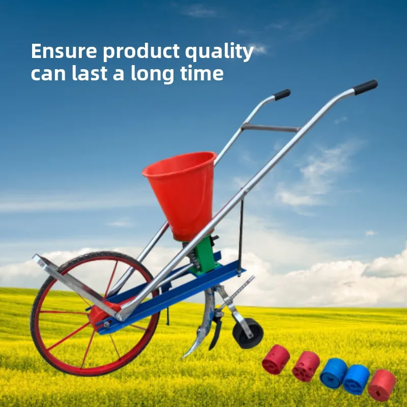 Millet sorghum seeder, hand-pushed on-demand machine, multi-function