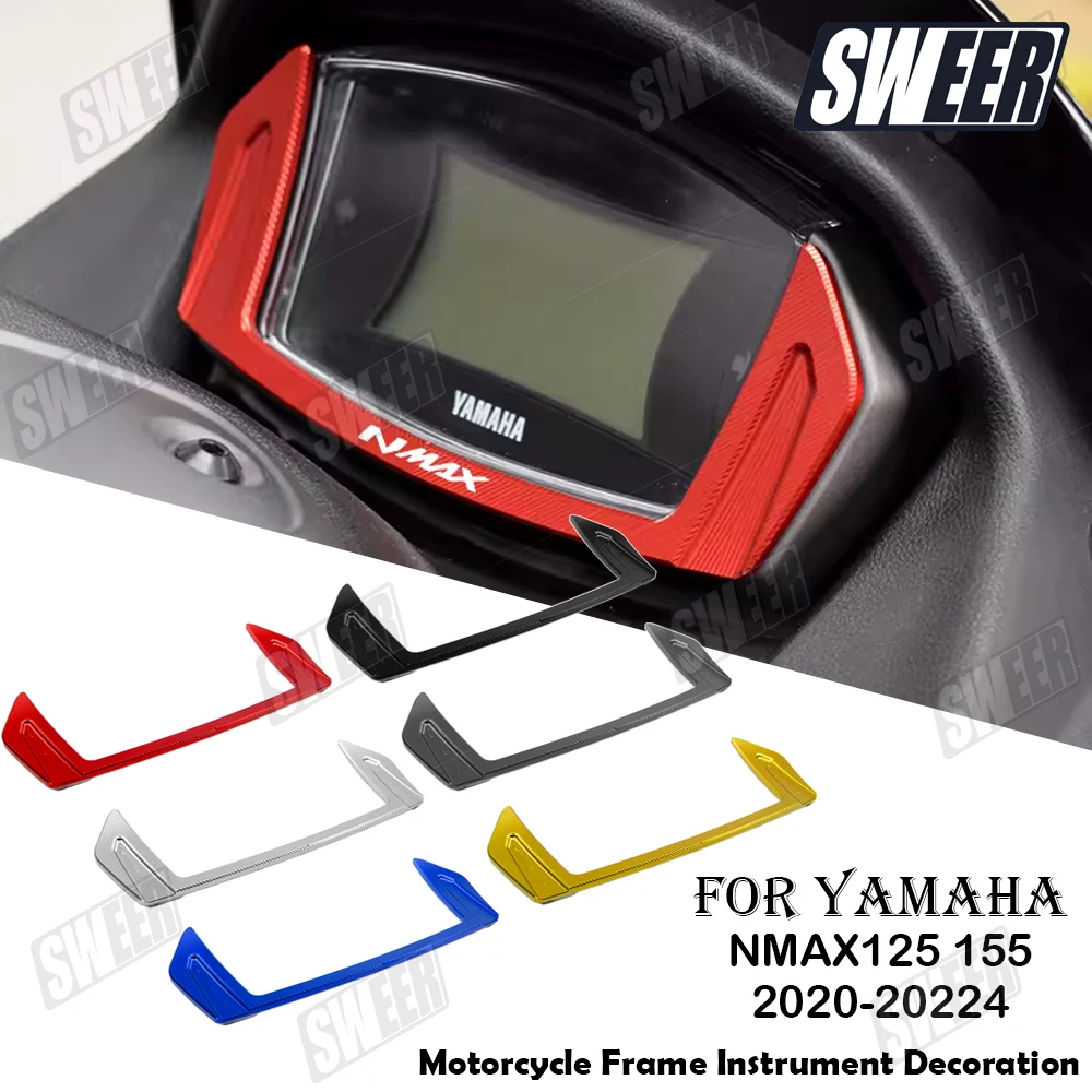 

Motorcycle Instrument Frame Aluminum Alloy Cover Suitable For Yamaha NMAX125 NMAX155 2020-2024 Instrument Protection Accessories
