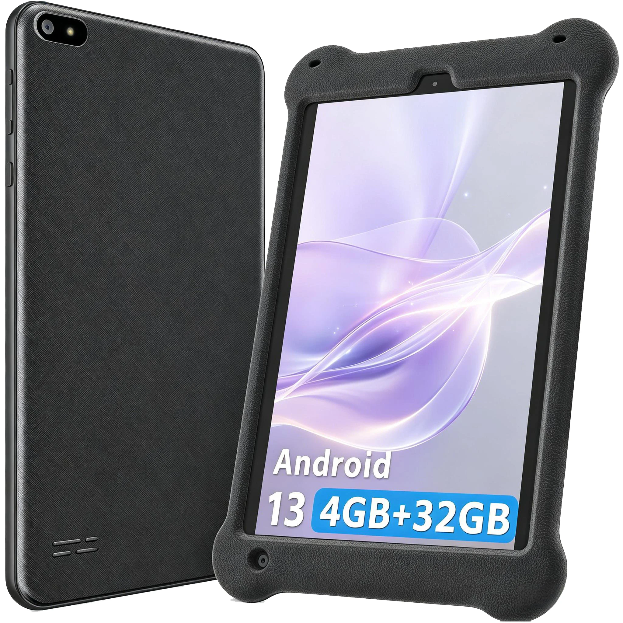 Paitanry 7 inch Tablet Android 13 Quad Core 4GB RAM 32GB ROM 1024*600 IPS 5G WiFi Bluetooth Dual Cameras GPS Portable Tablet PC